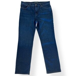 Lauren Jeans Co. Premium Denim Classic Straight, Women’s 12, Stretch Medium Wash
